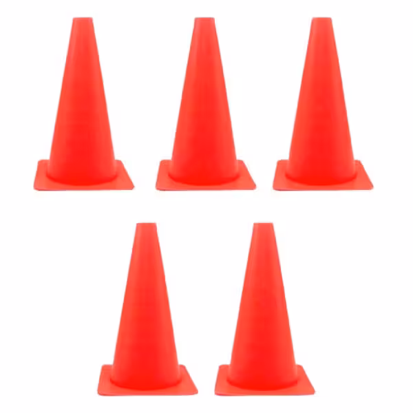مانع تمرین مدل مخروطی 30cm بسته 5 عددی | کالا مکس