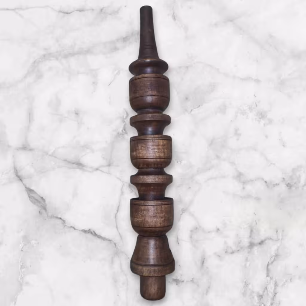 تنه چوبی ساده حلقه ای (چوب گردو)