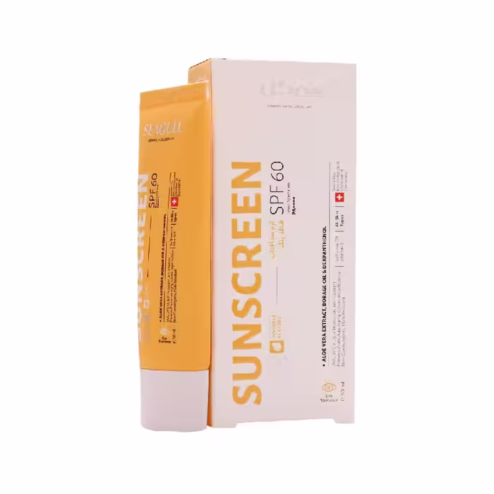 خرید آنلاین کرم ضد آفتاب سی گل spf 60 بدون رنگ