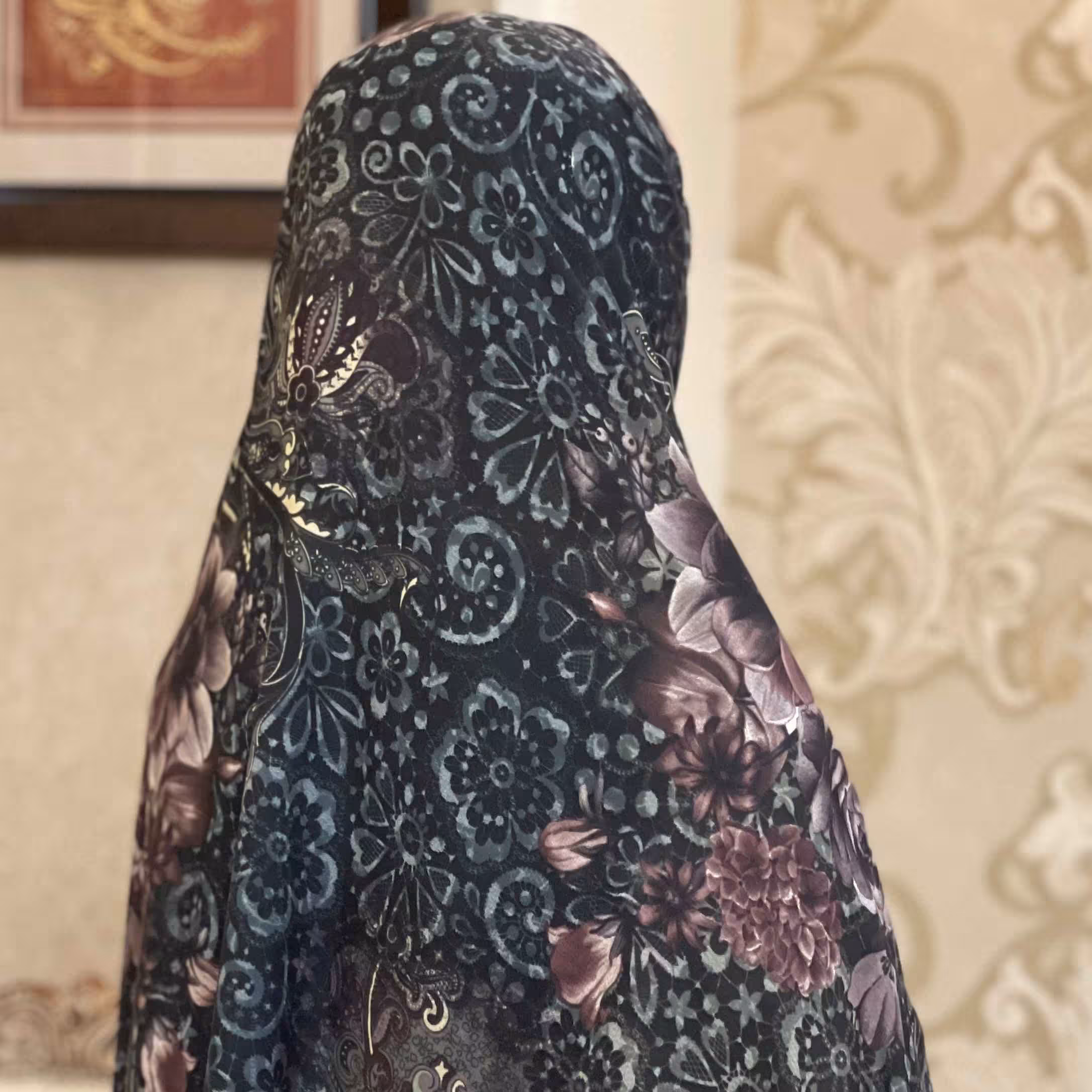چادر رنگی کرپ نخ