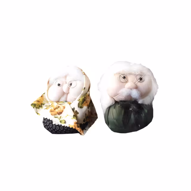 عروسک پنبه ای مدل مادر بزرگ و پدر بزرگ