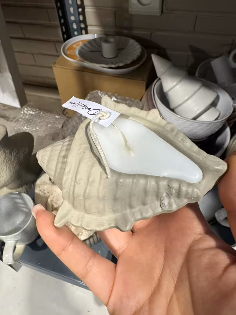 شمع صدفی کوچک