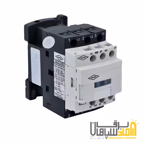 کنتاکتور 32 آمپر، 15 کیلووات، بوبین 220VAC، برند کاوه D32-11