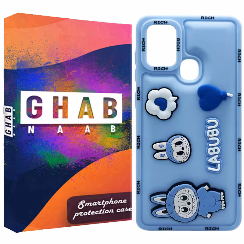 کاور قاب ناب طرح فانتزی دخترانه مدل Labubu مناسب برای گوشی موبایل سامسونگ Galaxy A21s | کالا مکس