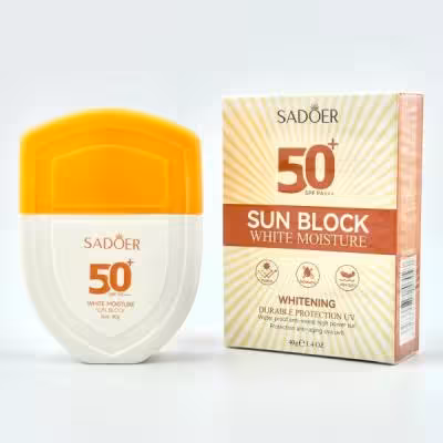 کرم ضد آفتاب بی رنگ spf50 سادور 40 گرم کد Sd50097