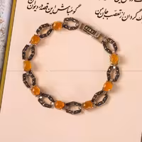 دستبند عقیق زنانه کد 4718 - جواهری مشاهیر