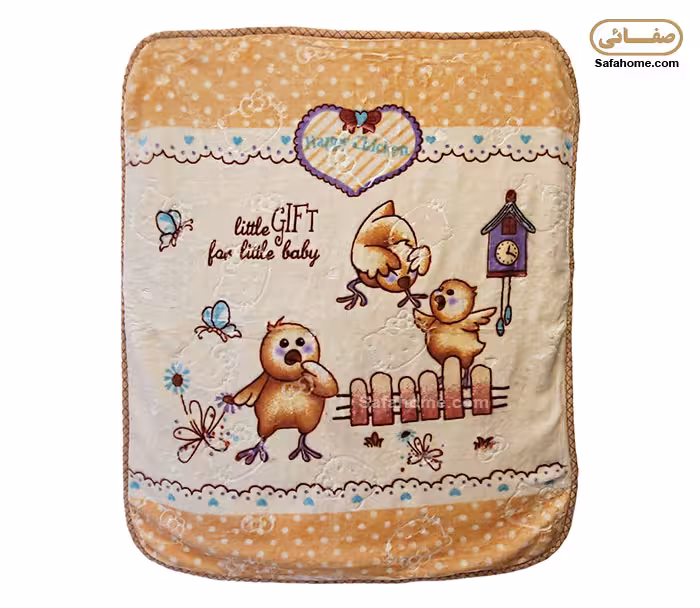 پتو بچگانه طرح جوجه کرم