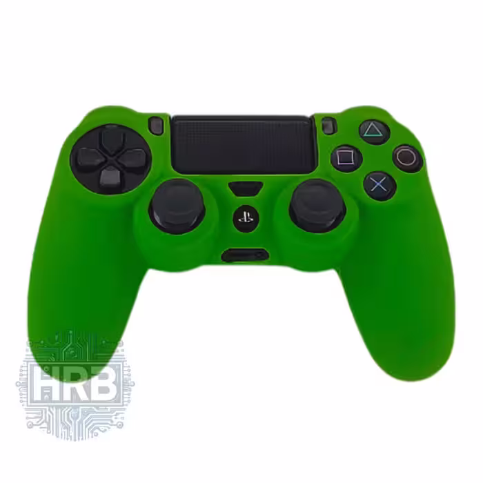 روکش دسته ژله ای PS4 طرح Green Silicone
