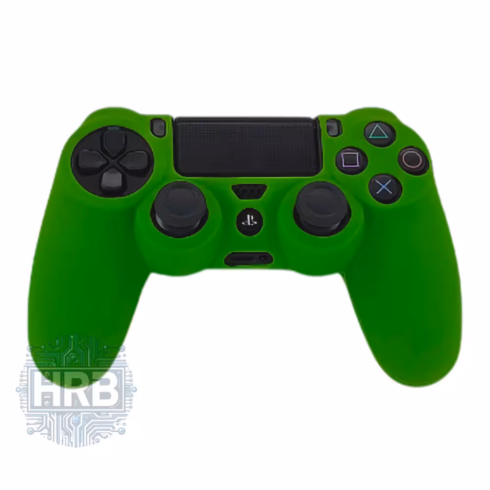 روکش دسته ژله ای PS4 طرح Green Silicone