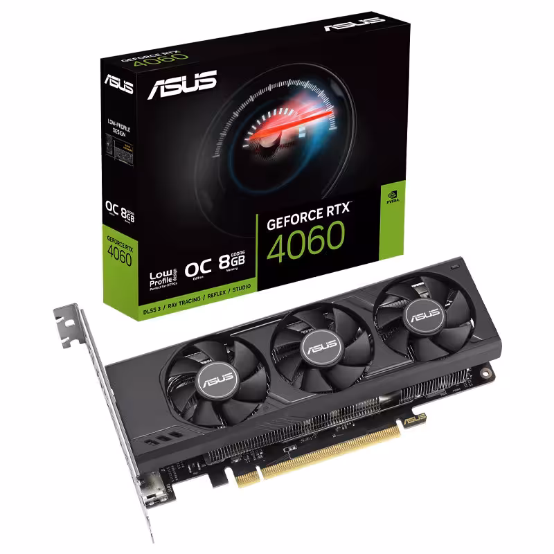 کارت گرافیک گیمینگ ایسوس مدل RTX 4060 LP BRK ظرفیت 8 گیگابایت با قابلیت اورکلاک