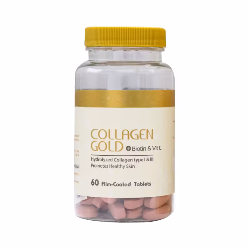 قرص کلاژن گلد و بیوتین و ویتامین سی آدریان سلامت