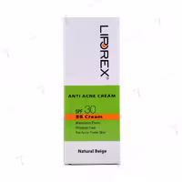 بی بی کرم لیپورکس مناسب پوست جوش دار رنگ بژ طبیعی spf 30