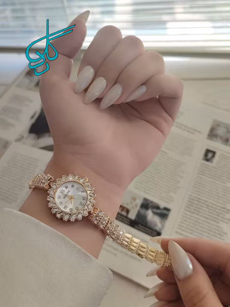 خرید ساعت زنانه نگین دار مارک والار جدید و شیک فول نگین رنگ ثابت دارای رنگبندی کیفیت عالی کد 1923617 - ردگل