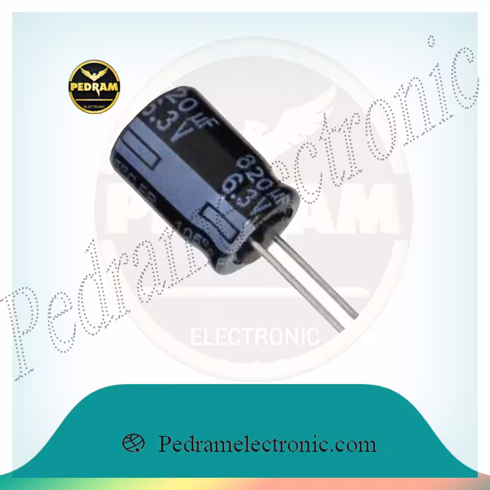خازن 820 میكرو فاراد 6.3 ولت  820MF 6.3V