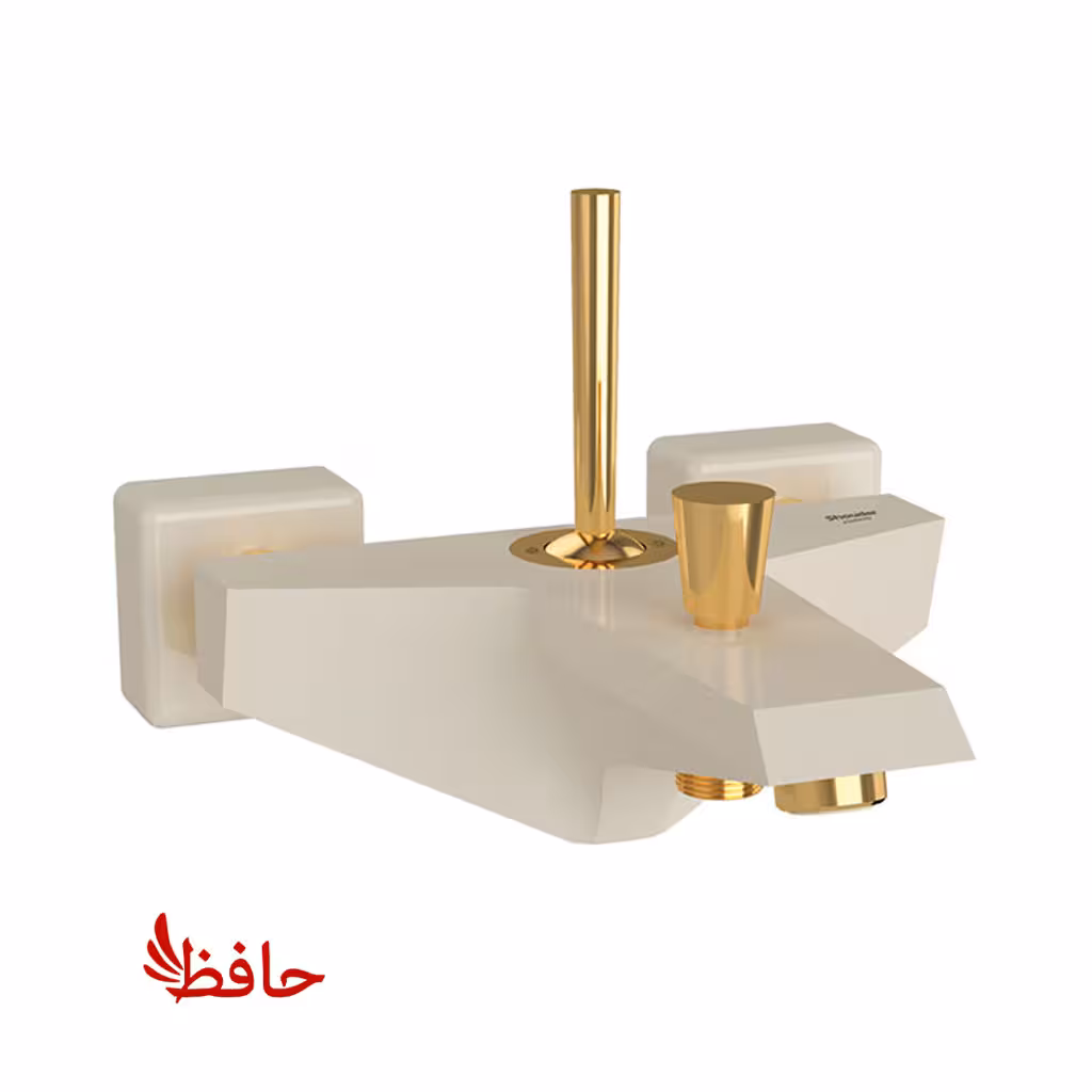 شیر حمام شودر مدل تیفانی شیری طلایی