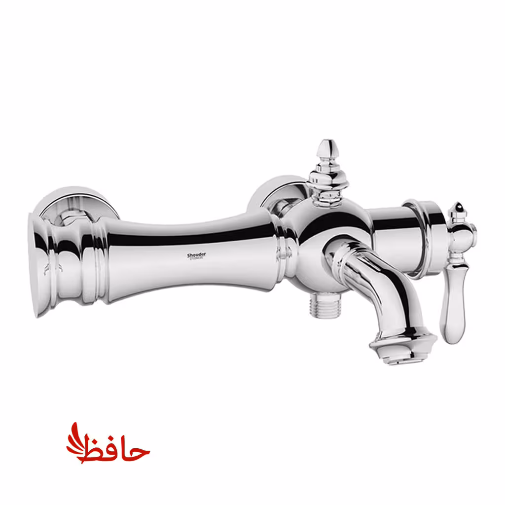 شیر حمام شودر مدل بیزانس کروم