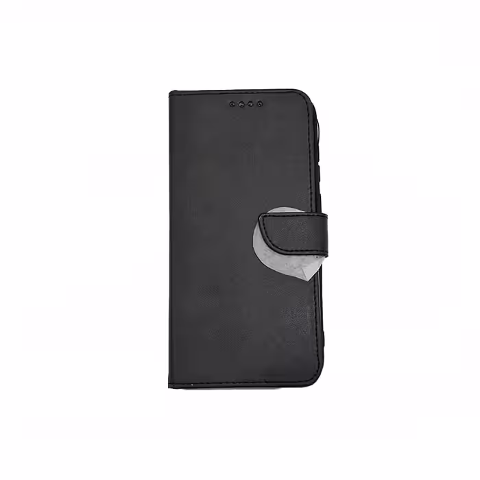 قاب گوشی سامسونگ Samsung A11 کیف کتابی چرم مگنتی جاکارتی وبنددار مشکی