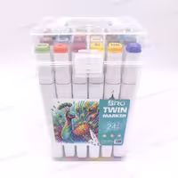 ماژیک راندو ( دو سر ) 24 رنگ بیرو BIRO