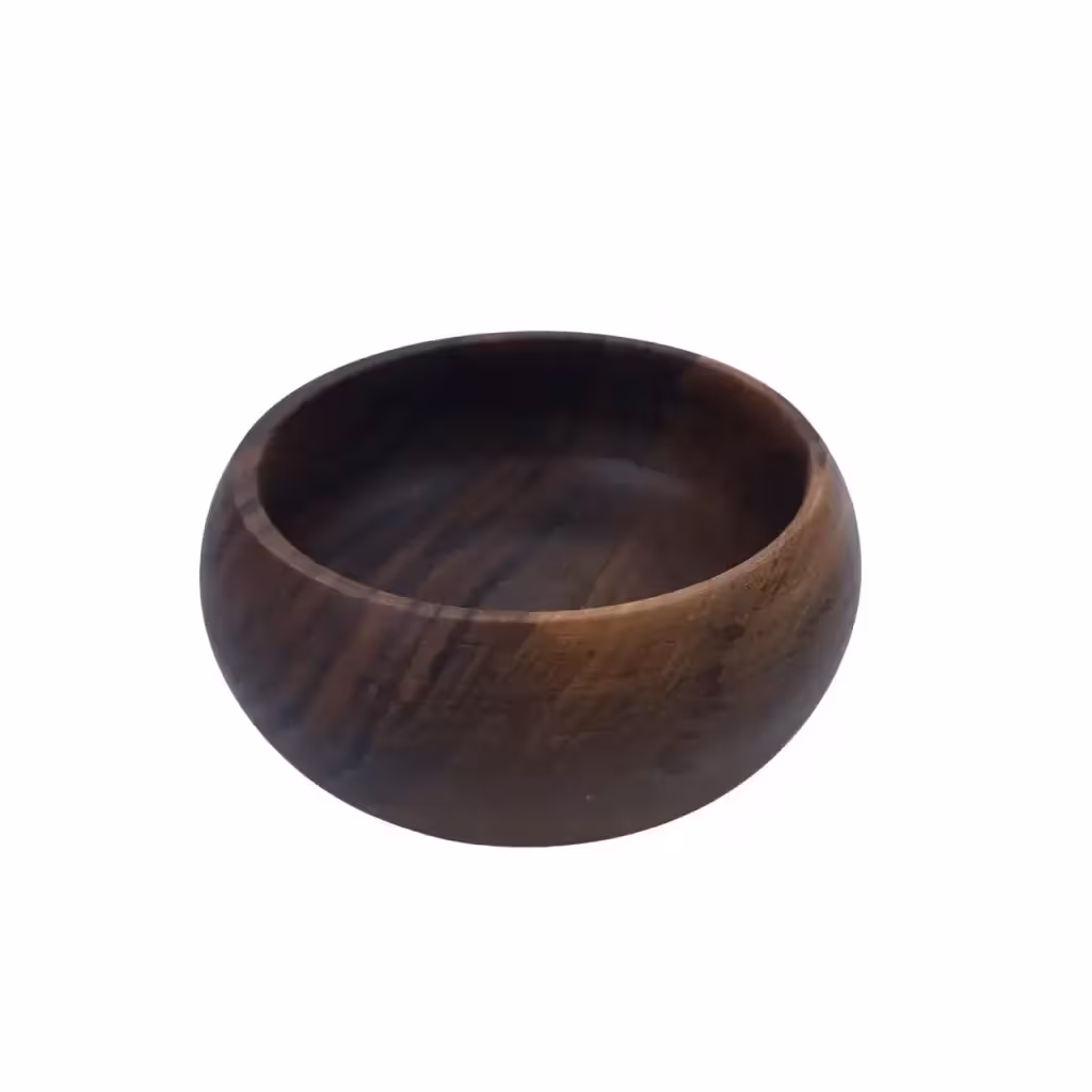 کاسه چوبی قطر 15 سانتی متر خمره ای کد WD5529