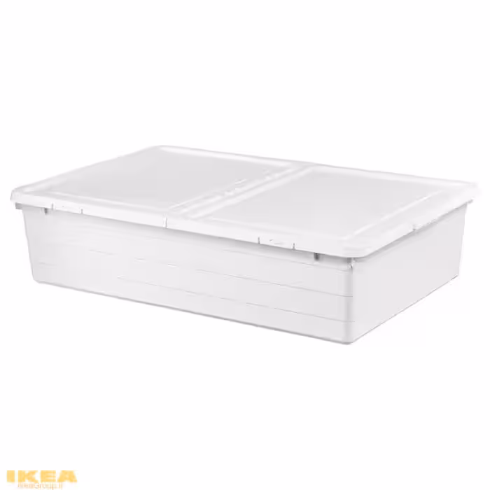 جعبه ذخیره سازی با درب سفید مدل SOCKERBIT | برند ایکیا | ارسال 15 الی 20 روز کاری