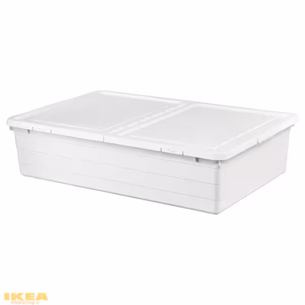 جعبه ذخیره سازی با درب سفید مدل SOCKERBIT | برند ایکیا | ارسال 15 الی 20 روز کاری