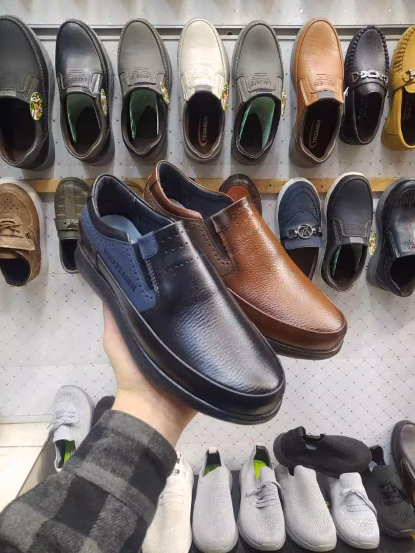 کفش مردانه طبی تمام چرم کد 2882