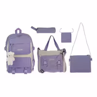 کوله پشتی یی سی یوان مدل 001 به همراه جامدادی و کیف دستی مجموعه 5 عددی | کالا مکس