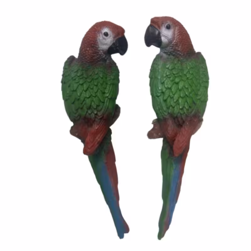 مجسمه مدل طوطی دیواری کد 5 مجموعه 2 عددی