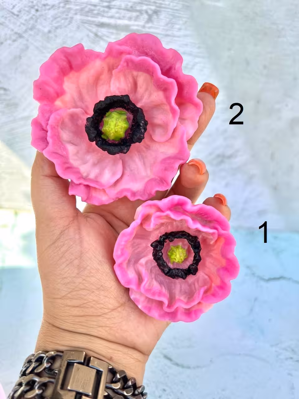 قالب سیلیکونی شقایق شکفته