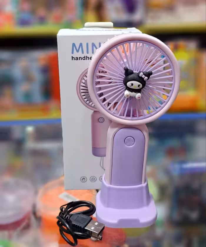 پنکه شارژی دستی طرح کرومی