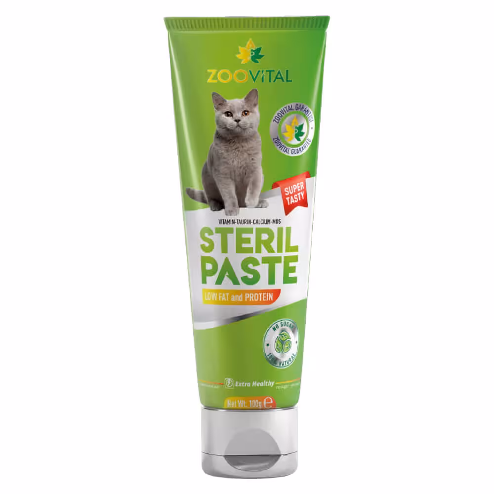 خمیر گربه زوویتال مخصوص گربه های عقیم شده مدل Steril Paste وزن 100 گرم