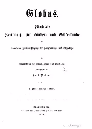 خرید و دانلود نسخه کامل کتاب Globus. Illustrirte Zeitschrift für Länder- und Völkerkunde