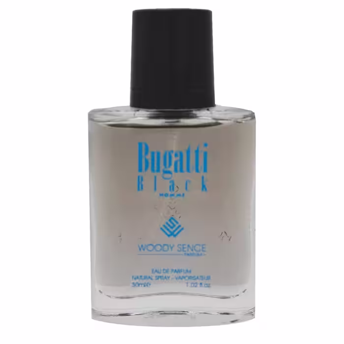 عطر ادکلن جیبی مردانه وودی سنس مدل Bugatti Black