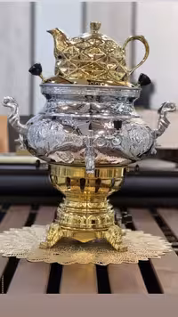 سماور 8 لیتر پولوتون عدسی قلم زنی سفارشی برند ماندگار