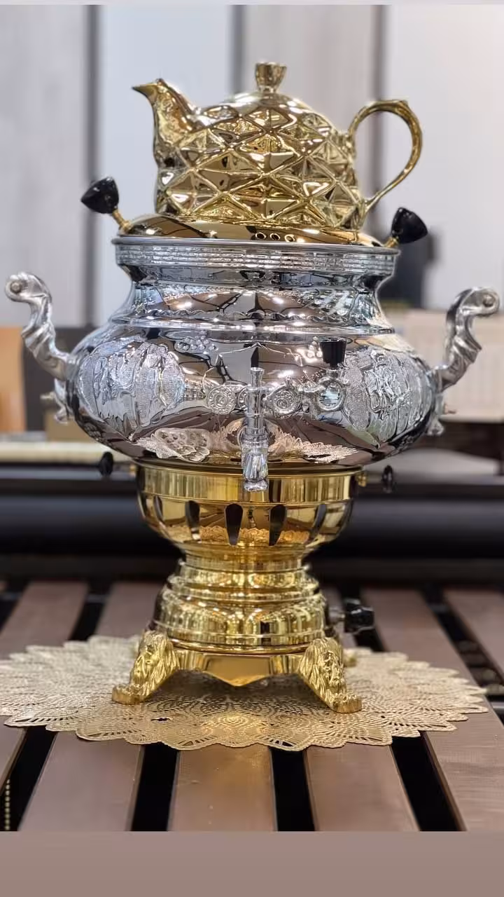 سماور 8 لیتر پولوتون عدسی قلم زنی سفارشی برند ماندگار