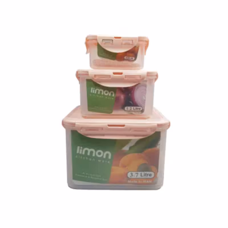 ظرف نگهدارنده لیمون مجموعه 3 عددی کد 3334