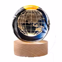 چراغ خواب مدل گوی کریستالی طرح زمین