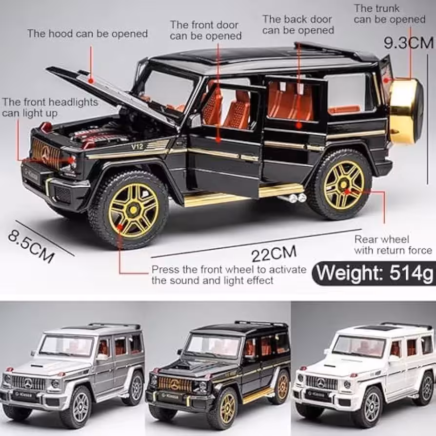 ماشین فلزی نفیس آلیاژی بنز EROCK G63