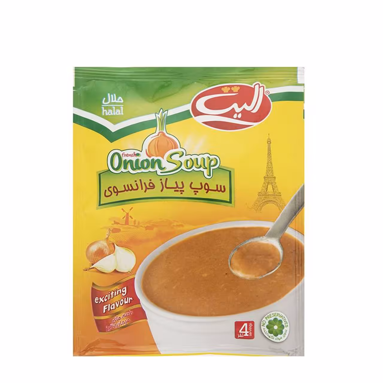 سوپ نیمه آماده پیاز فرانسوی الیت 65 گرمی