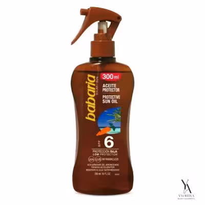 اسپری روغن برنزه کننده هویج SPF6 باباریا BABARIA حجم 300 میل