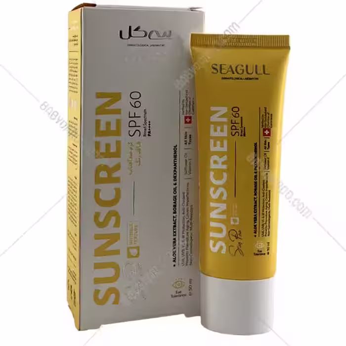 کرم ضد آفتاب SPF60 سی گل مناسب انواع پوست