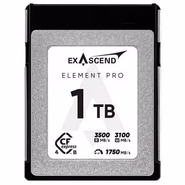 کارت حافظه CFexpress B اکساسند Exascend Element Pro CFexpress 4.0 Type B 1TB 3/500MB/S