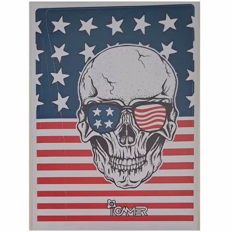 برچسب کنسول PS5 FAT (iG) طرح اسکلت آمریکا