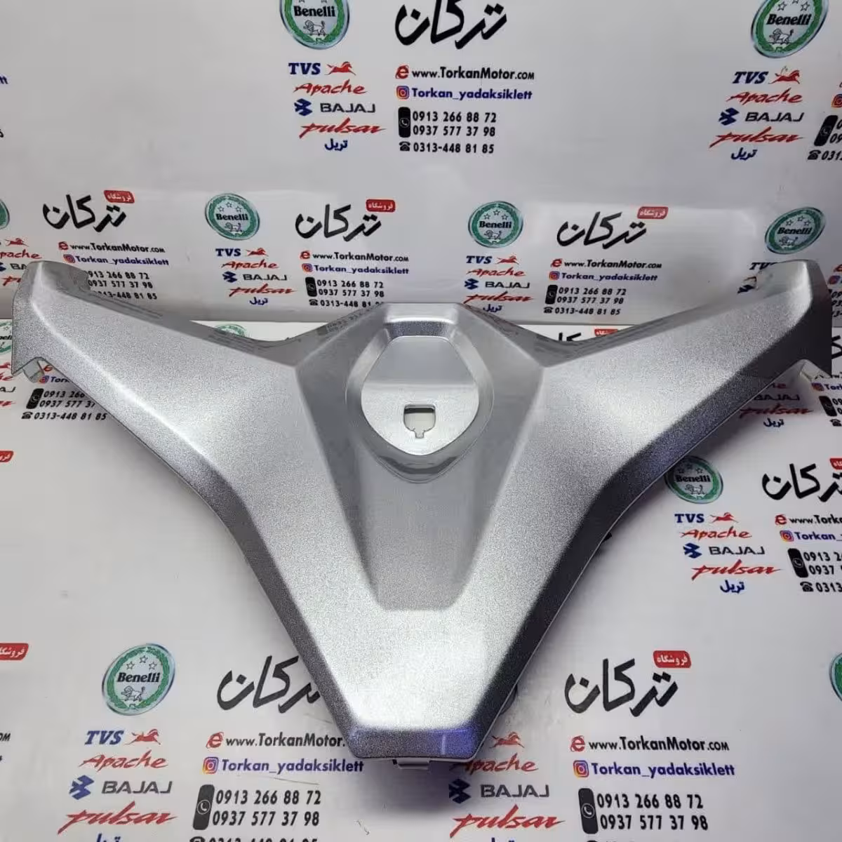 قاب ( کاور ) فلاپ داشبورد ( پروانه ) طرح کلیک ( نقره ای براق ) خارجی