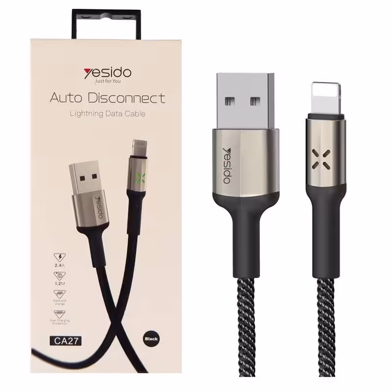 کابل آیفون یسیدو مدل YESIDO CA27  Auto Disconnect Lightning