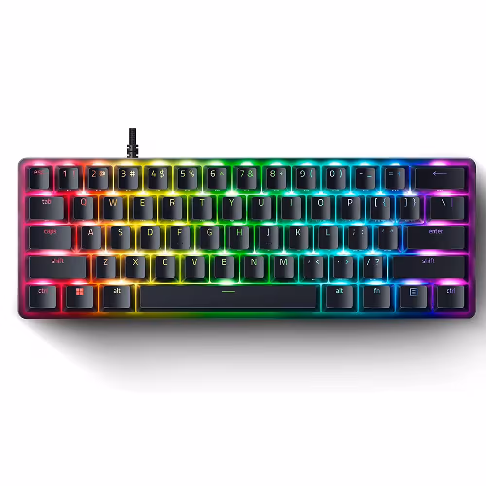 کیبورد مکانیکال گیمینگ ریزر Razer Keyboard HUNTSMAN Mini Purple Switch