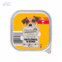 ووم سگ رومئو طعم گوشت پرندگان و گوش گاو مدل Romeo Voom Dog Geflugel & Rind وزن 300 گرم