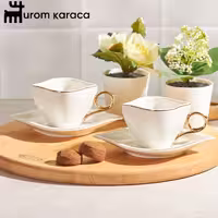 سرویس قهوه خوری 2 نفره امسان sonsuz سفید