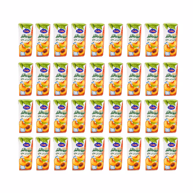 آبمیوه فروت لند میهن نی دار هلو 200 میلی لیتری 36 عددی