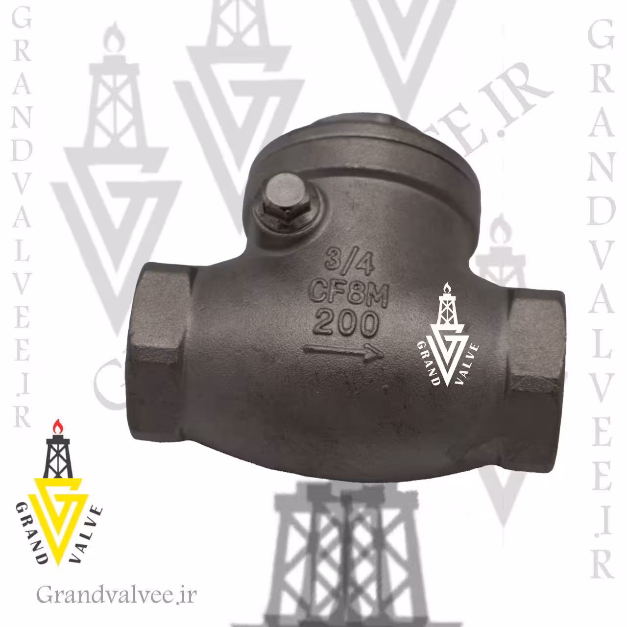 شیر یکطرفه &quot;1/2 1 اینچ استنلس استیل صنایع غذایی 200وگ